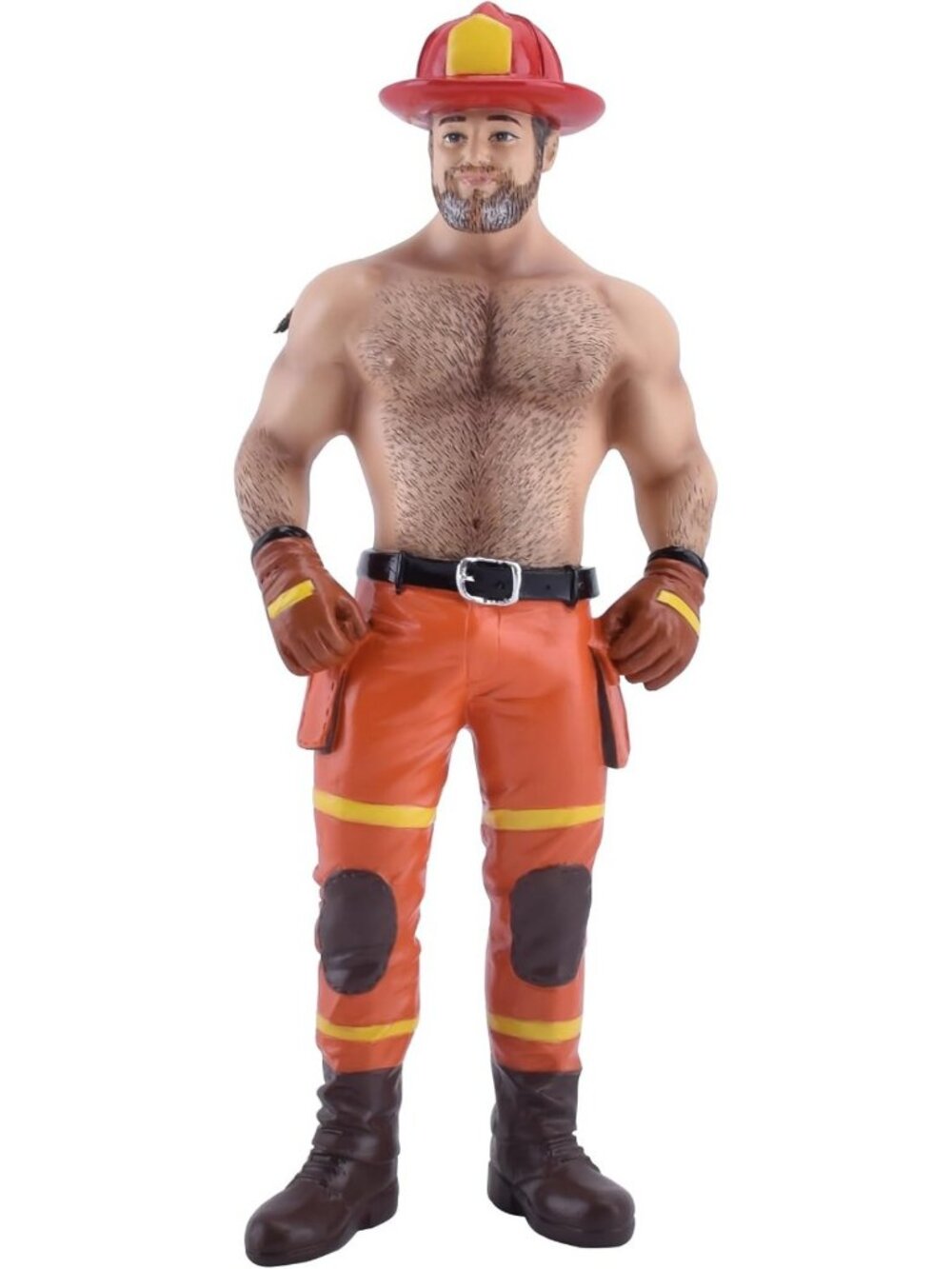 Fireman Bear Resin Ornament - Cute Holiday Decor, Unique Gift, Christmas Tree